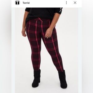 Plaid Torrid Ponte Pixie Pants Size 5R